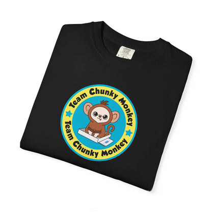 Team Chunky Monkey Badge Unisex Garment-Dyed T-shirt – Proud & Playful