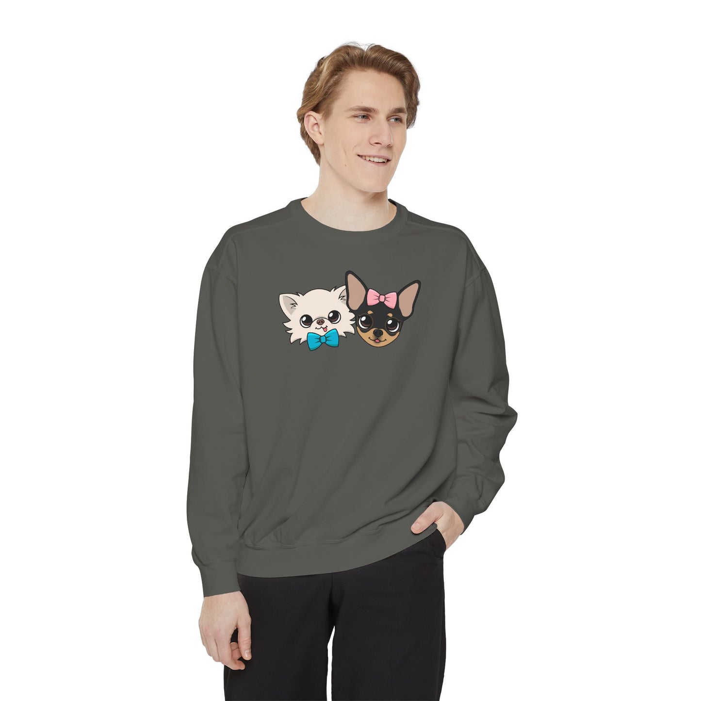 Cute Cat Duo Sweatshirt — Kawaii Kitten Graphic Pullover