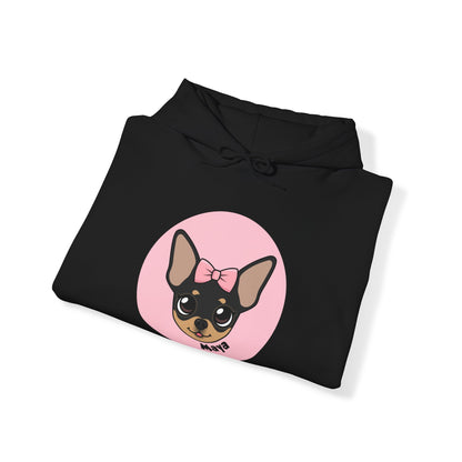 Tiny Chihuahua Maya's Cozy Comfort Hoodie - Dark Edition - Tiny Chihuahua Shop