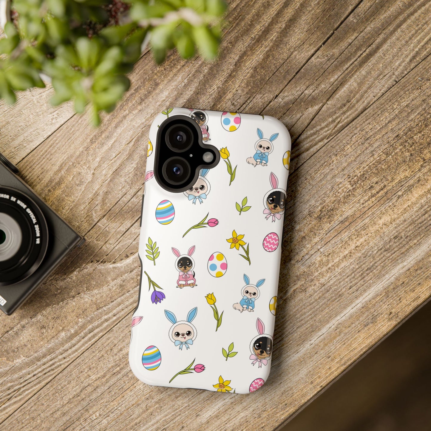 Cedric & Maya Easter Pattern Magnetic Tough Phone Case