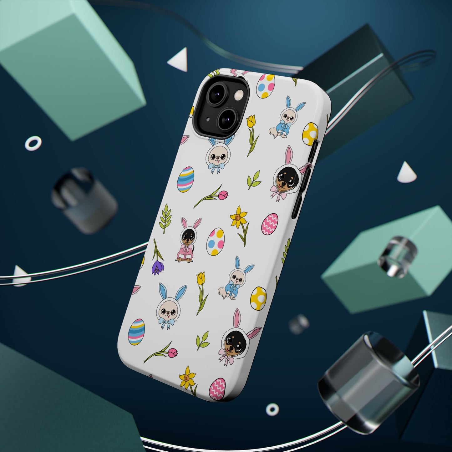 Cedric & Maya Easter Pattern Magnetic Tough Phone Case