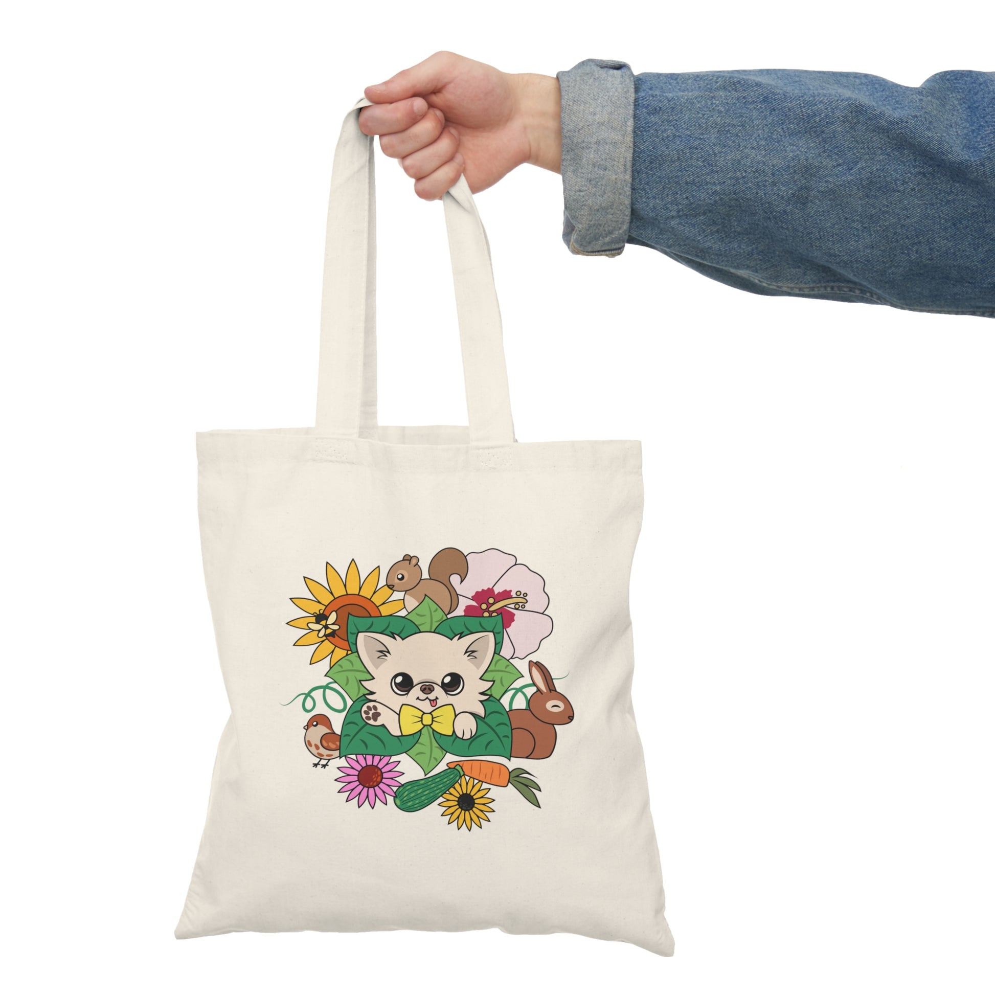 Cedric's Garden Tour Cotton Tote - Tiny Chihuahua Shop