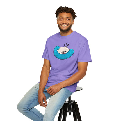 Sleepy Nap Time Cedric Garment-Dyed T-Shirt – Blue Calm