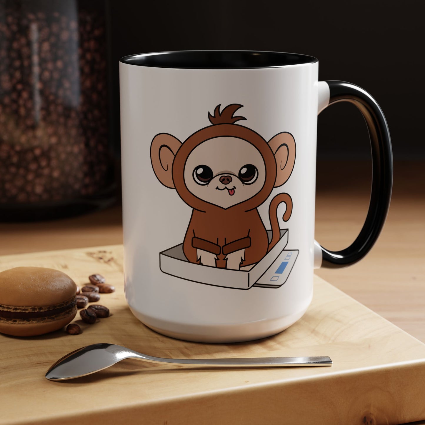 Chunky Monkey Weigh-In Moment Accent Coffee Mug