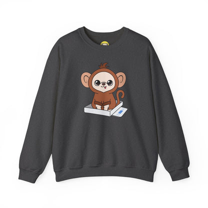 Chunky Monkey Weigh-In Moment Unisex Crewneck Sweatshirt