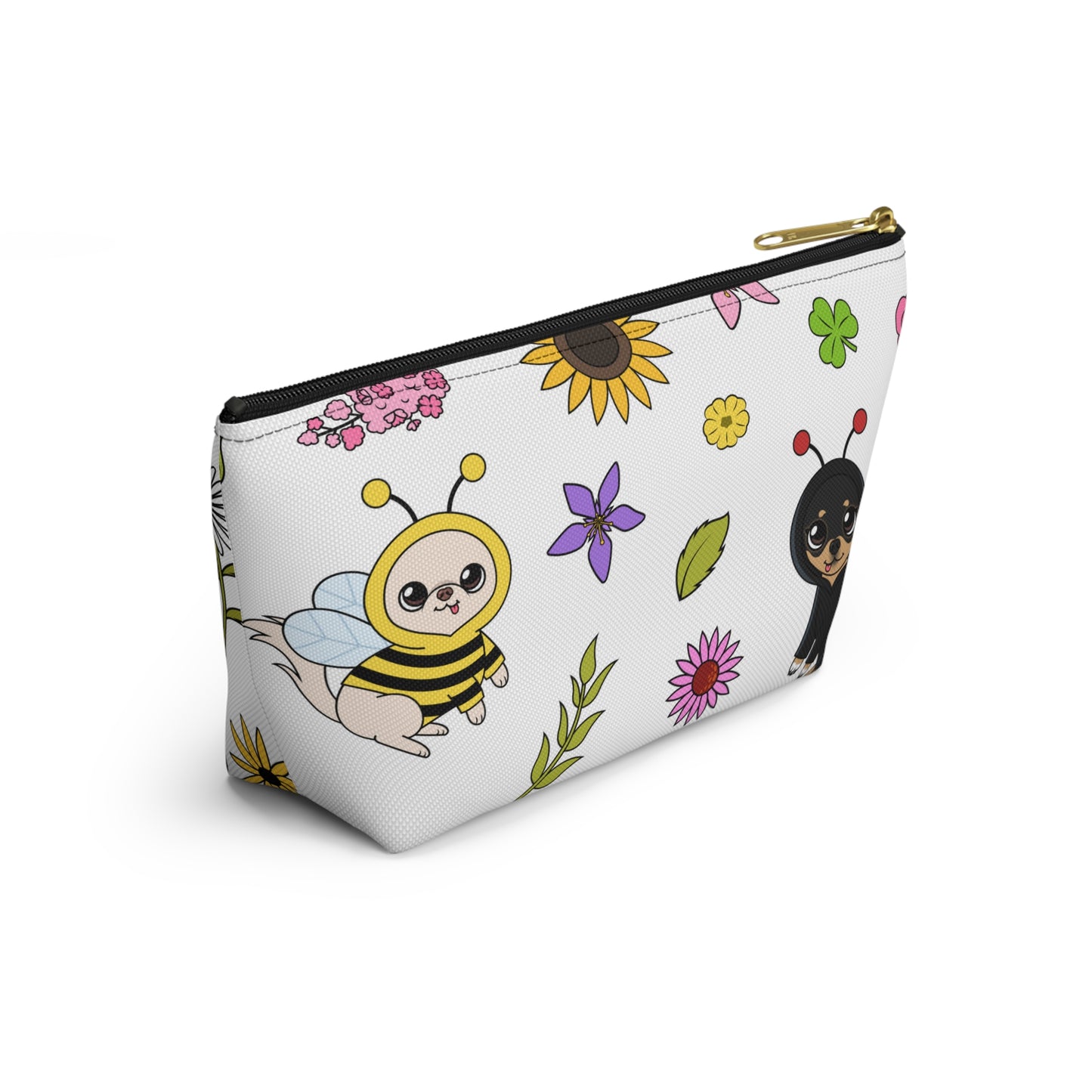 Bug‑Chis Pattern Accessory Pouch – Quiet Garden Helpers