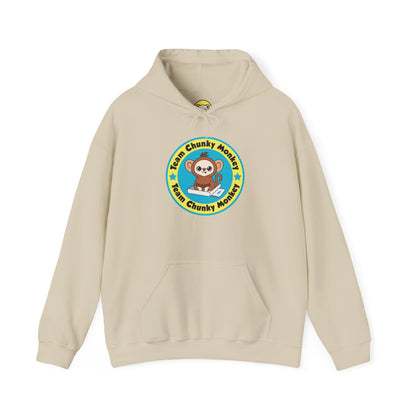 Team Chunky Monkey Badge Hoodie – Playful Spirit & Cozy Strength
