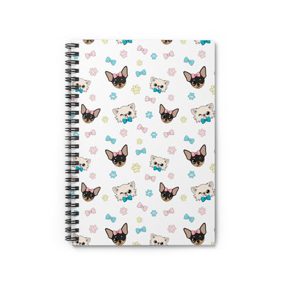 Cedric & Maya Winks & Bows Spiral Notebook – Quiet Little Hellos