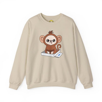Chunky Monkey Weigh-In Moment Unisex Crewneck Sweatshirt