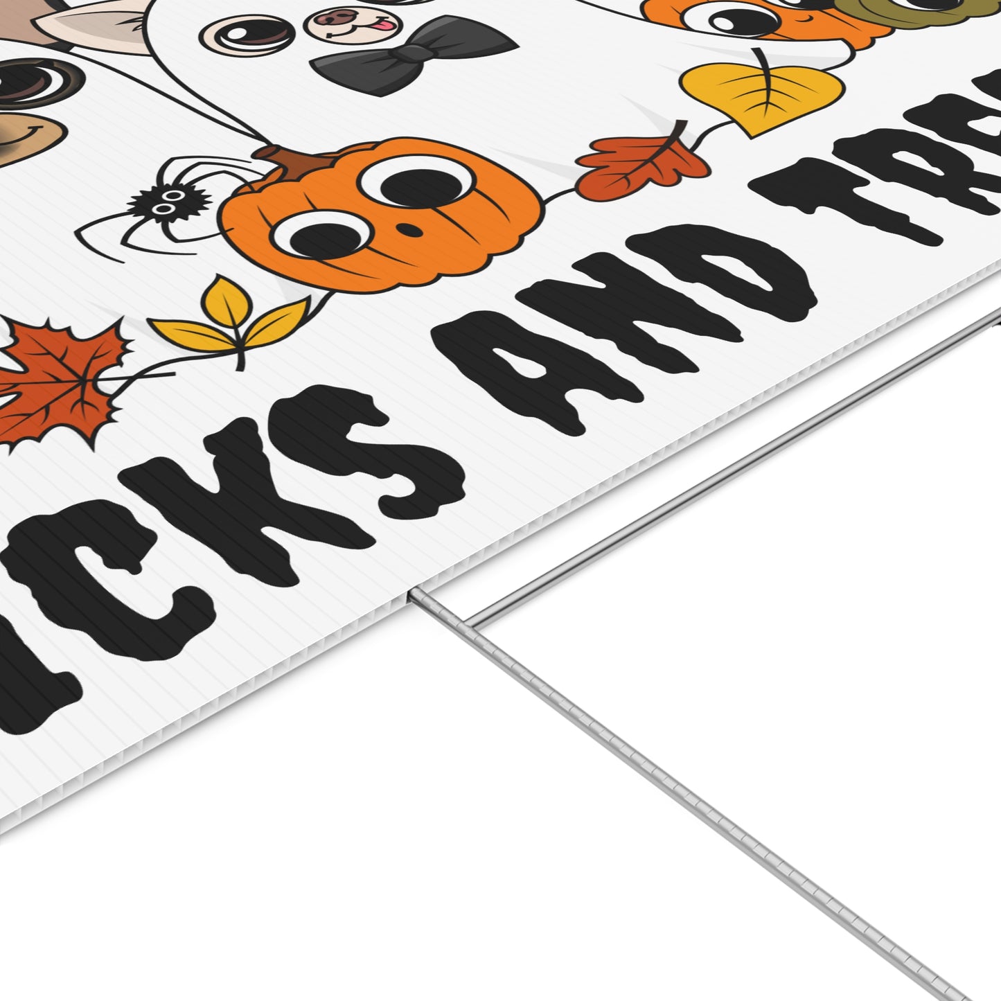 Ghost Chis Halloween Lawn Sign – Tricks and Treats