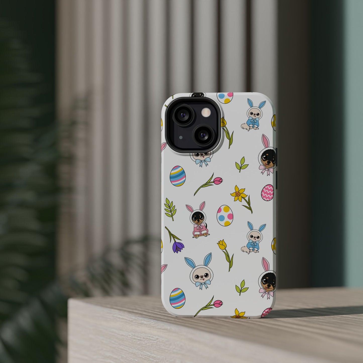 Cedric & Maya Easter Pattern Magnetic Tough Phone Case
