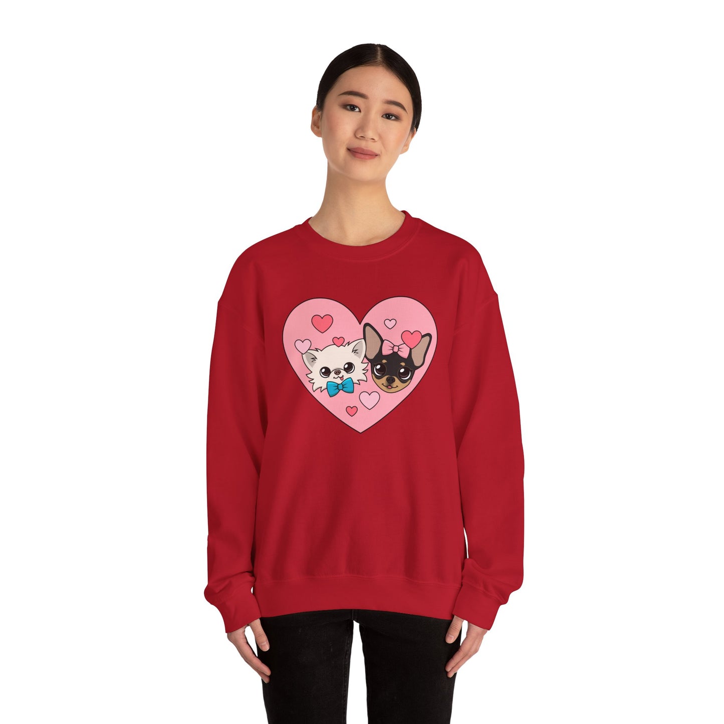 💕 Cedric & Maya’s Sweetheart Sibling Sweatshirt – Pink Heart Edition 💕