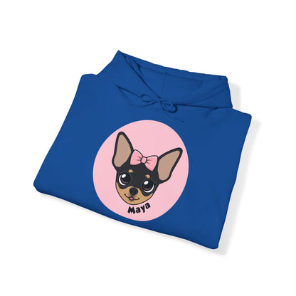 Tiny Chihuahua Maya's Cozy Comfort Hoodie - Dark Edition - Tiny Chihuahua Shop
