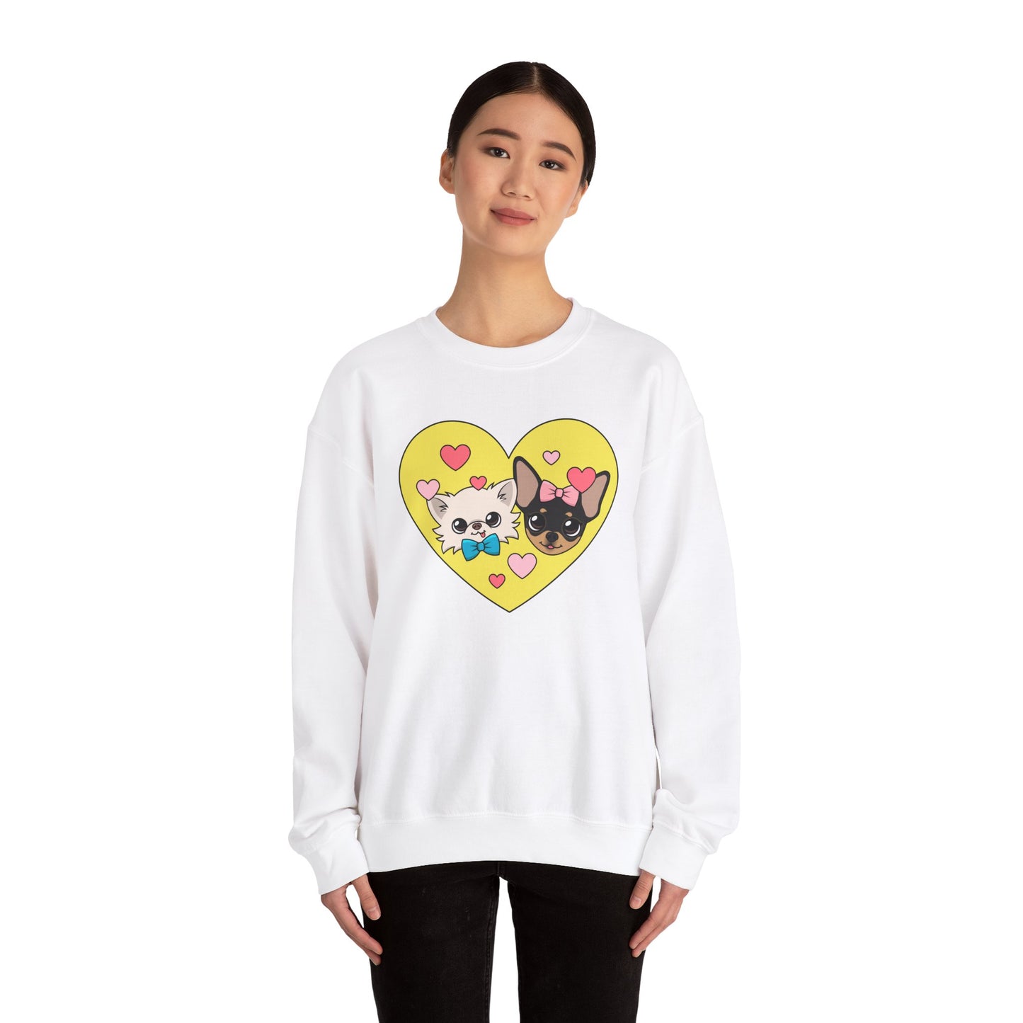 💛 Cedric & Maya’s Sunshine Sibling Sweatshirt – Yellow Heart Edition 💛