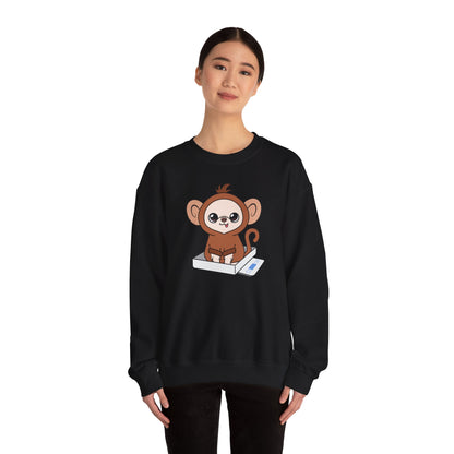 Chunky Monkey Weigh-In Moment Unisex Crewneck Sweatshirt