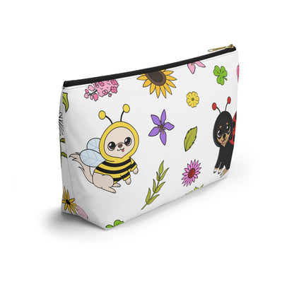 Bug‑Chis Pattern Accessory Pouch – Quiet Garden Helpers