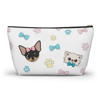 Cedric and Maya Winks & Bows Pattern Accessory Pouch