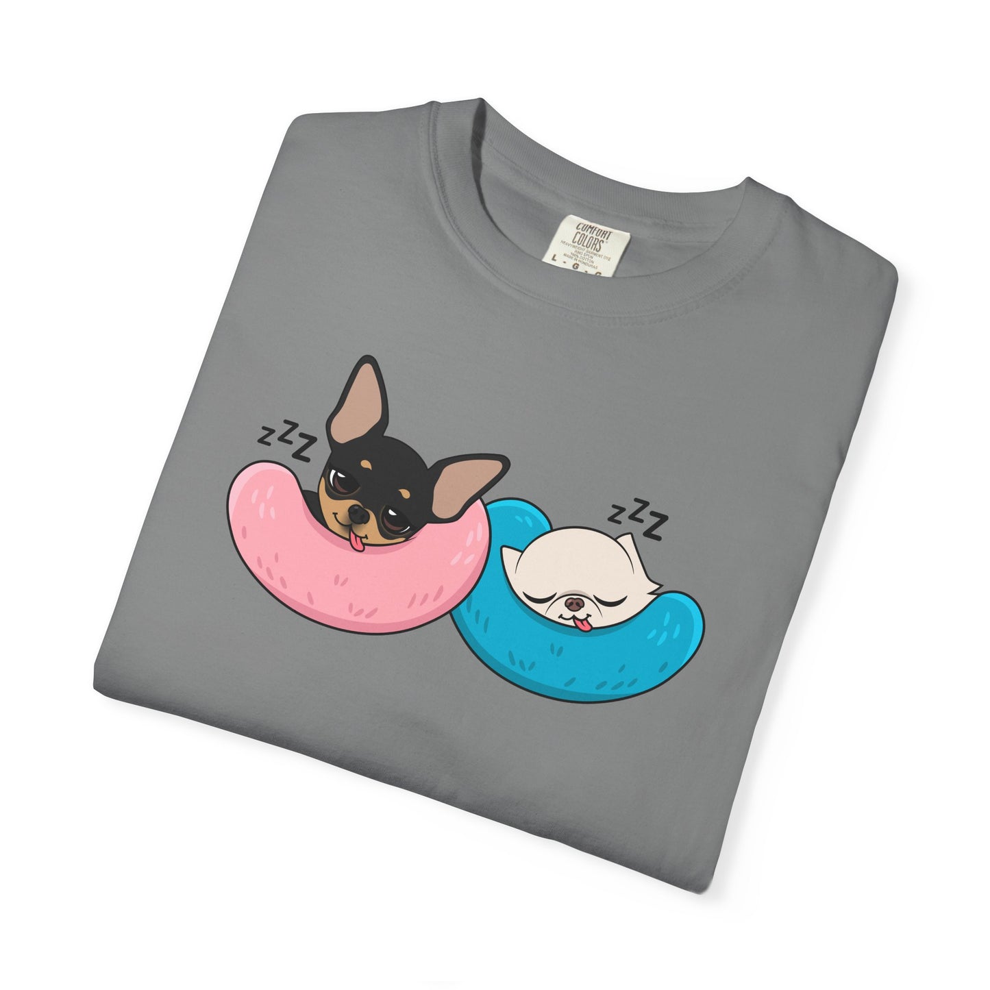 Nap Time Chihuahuas Unisex Garment-Dyed T-Shirt – Cozy Sibling Naps