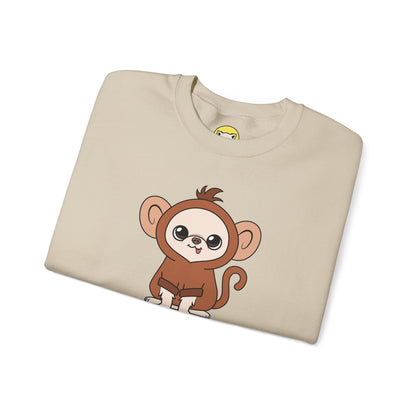 Chunky Monkey Cedric Unisex Crewneck Sweatshirt – Tiny, Safe, Loved