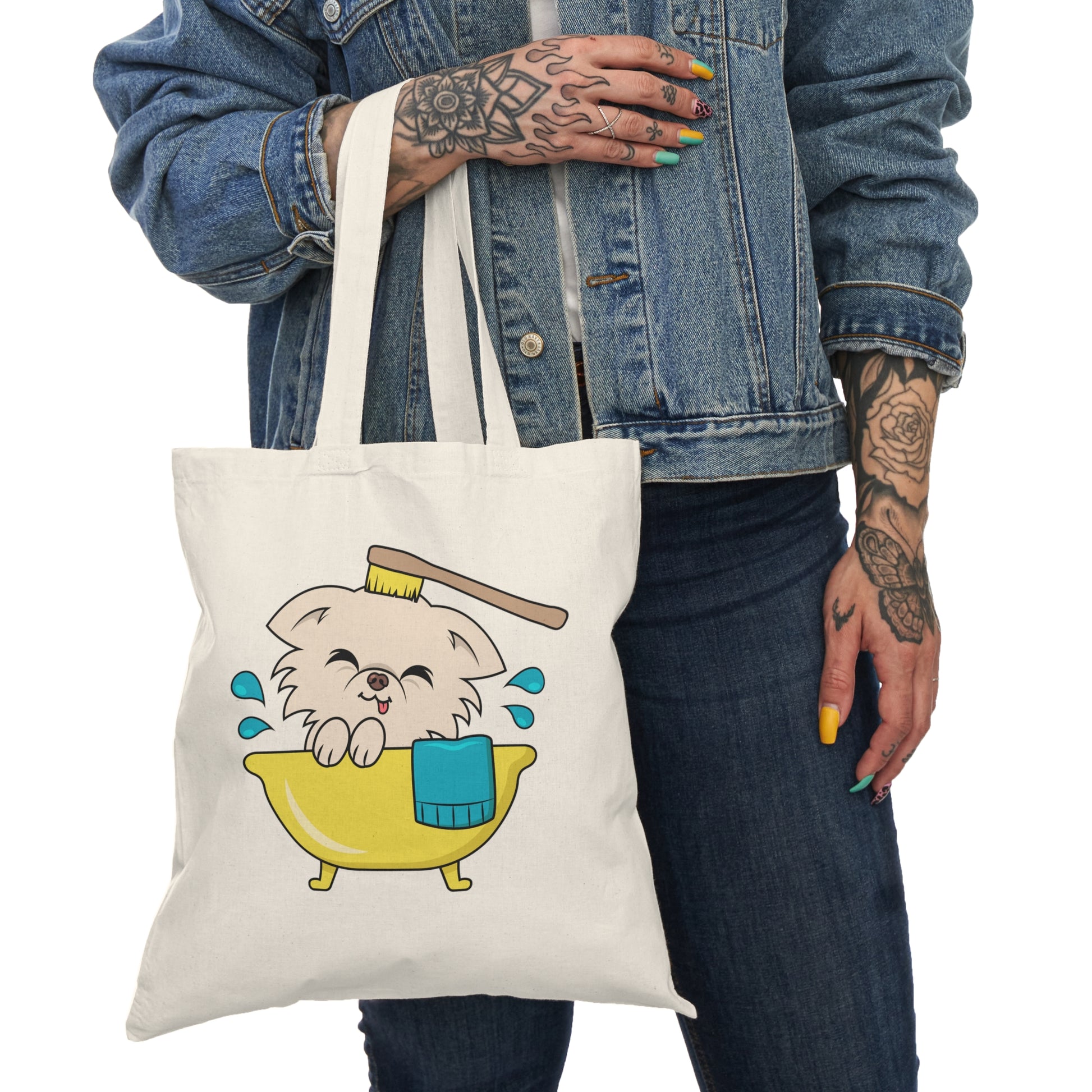 Cedric's Bath Time Cotton Tote - Tiny Chihuahua Shop