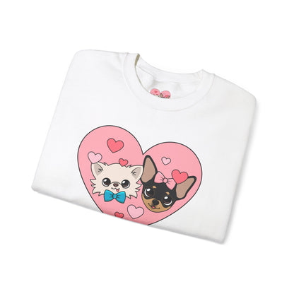 💕 Cedric & Maya’s Sweetheart Sibling Sweatshirt – Pink Heart Edition 💕