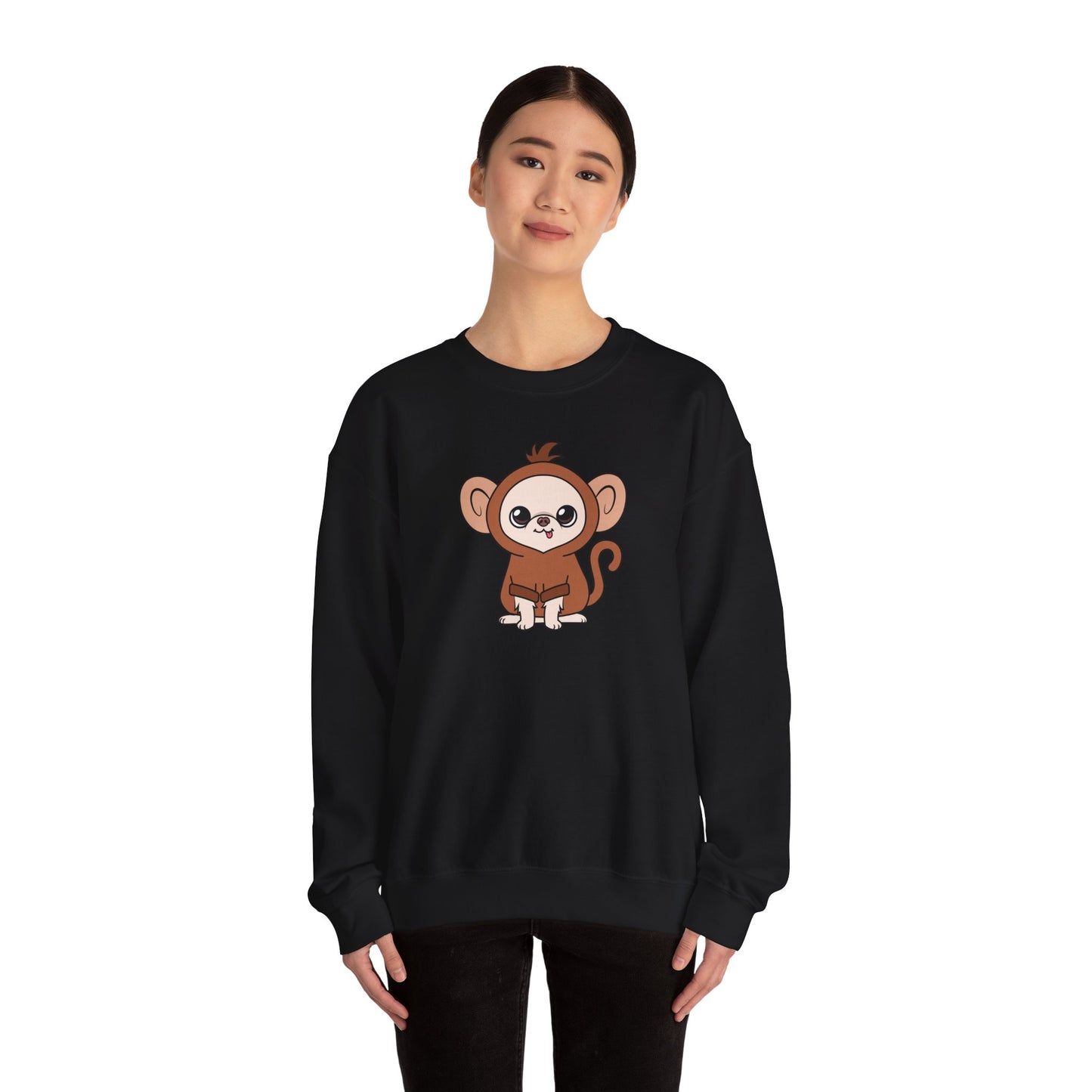 Chunky Monkey Cedric Unisex Crewneck Sweatshirt – Tiny, Safe, Loved
