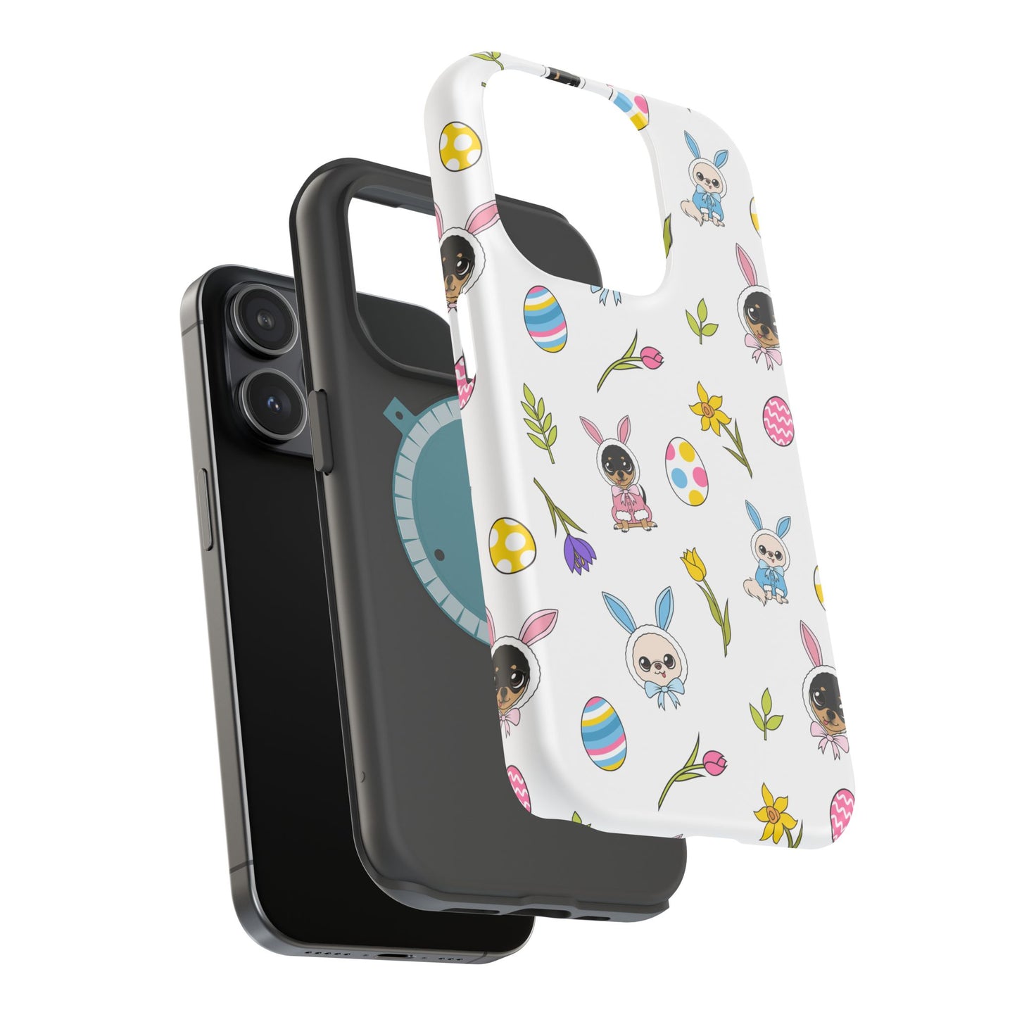 Cedric & Maya Easter Pattern Magnetic Tough Phone Case