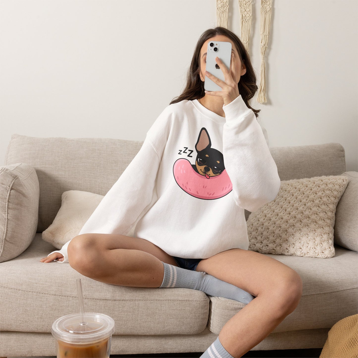 Sleepy Nap Time Maya Unisex Crewneck Sweatshirt – Safe, Soft Rest
