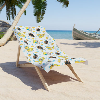 Chihuahua Bath Time Beach Towel – Cedric & Maya