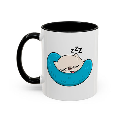 Sleepy Nap Time Cedric Accent Coffee Mug – Blue Calm Sips