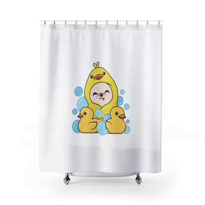 Ducky Cedric Splash Shower Curtain - Tiny Chihuahua Shop