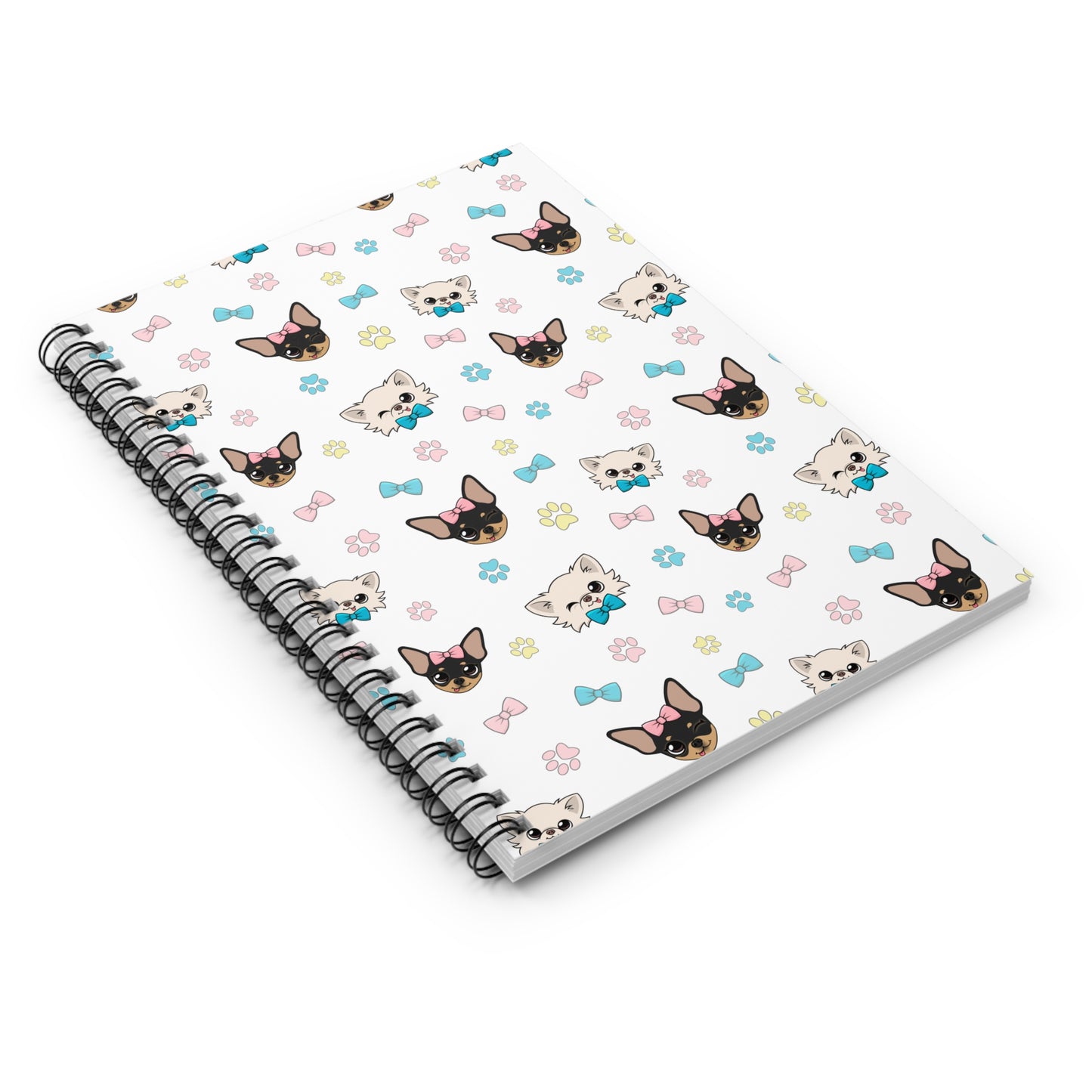 Cedric & Maya Winks & Bows Spiral Notebook – Quiet Little Hellos