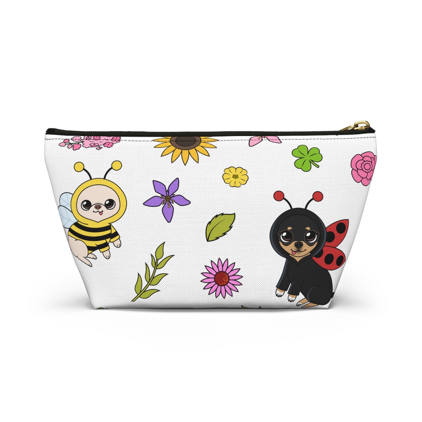 Bug‑Chis Pattern Accessory Pouch – Quiet Garden Helpers