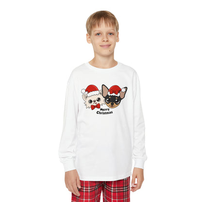Cedric and Maya Merry Christmas Youth Long Sleeve Holiday Outfit Set