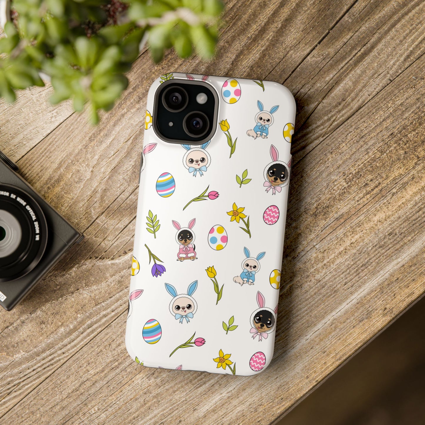 Cedric & Maya Easter Pattern Magnetic Tough Phone Case