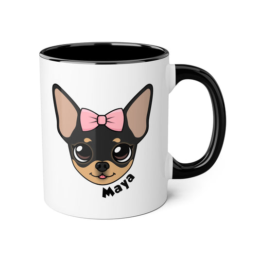 Tasse du matin du petit Chihuahua Maya