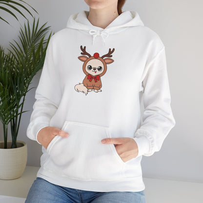 Cedric Reindeer Cheer Unisex Hoodie – Tiny Festive Joy