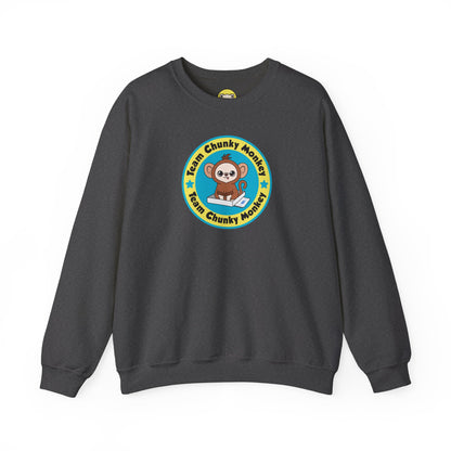 Team Chunky Monkey Badge Crewneck Sweatshirt – Proud, Playful Spirit