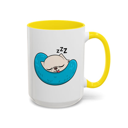 Sleepy Nap Time Cedric Accent Coffee Mug – Blue Calm Sips