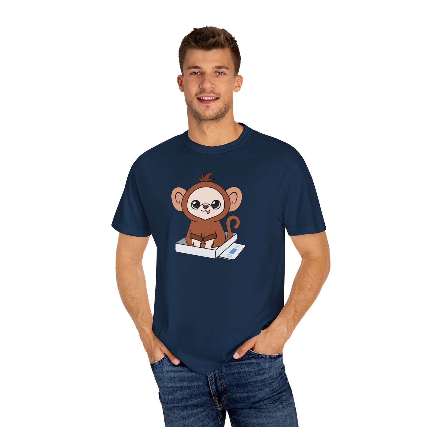 Chunky Monkey Weigh-In Moment Unisex Garment-Dyed T-Shirt