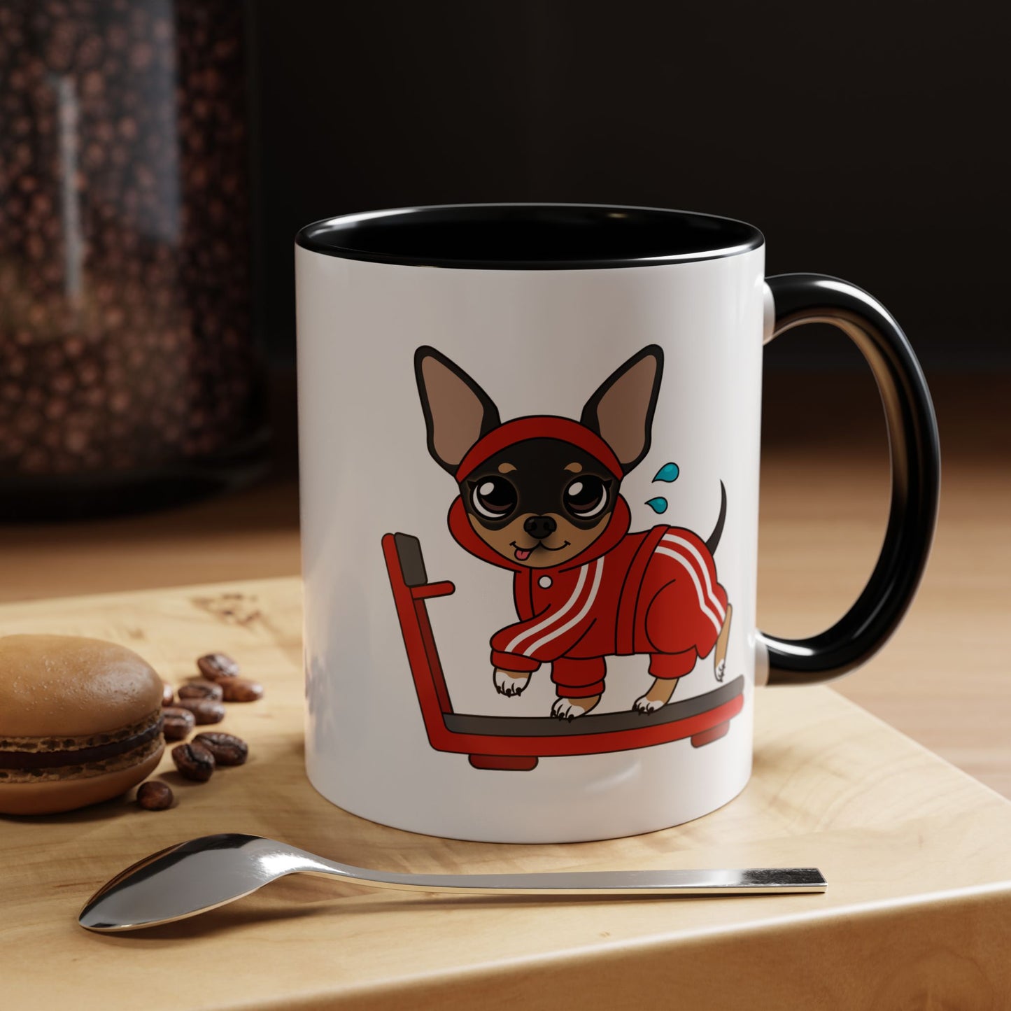 Team Skinny Maya Treadmill Accent Mug – Small Steps, Warm Sips