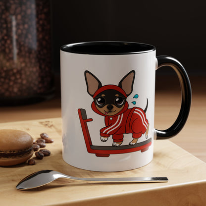 Team Skinny Maya Treadmill Accent Mug – Small Steps, Warm Sips