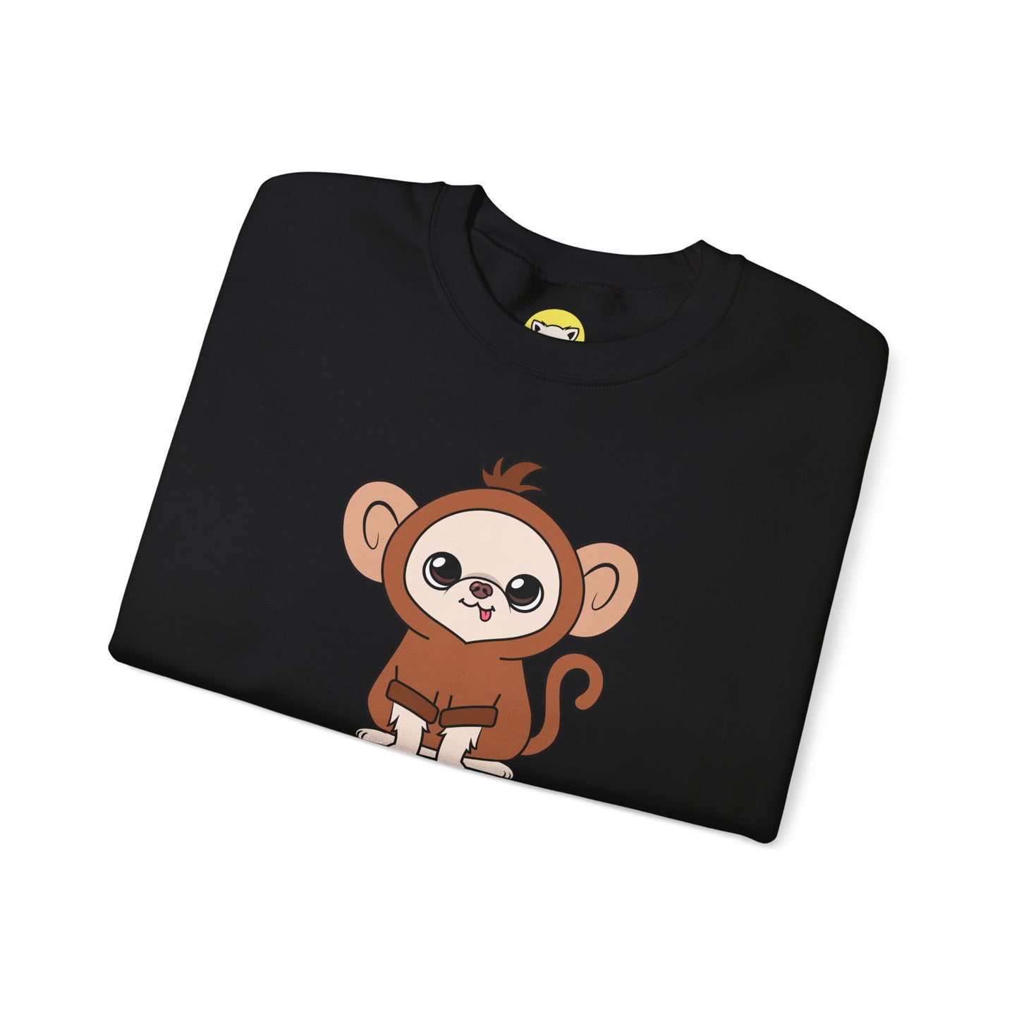Chunky Monkey Cedric Unisex Crewneck Sweatshirt – Tiny, Safe, Loved