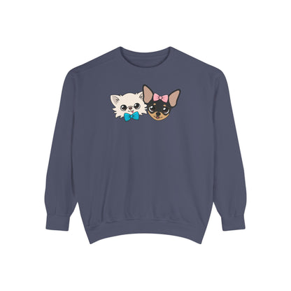 Cute Cat Duo Sweatshirt — Kawaii Kitten Graphic Pullover