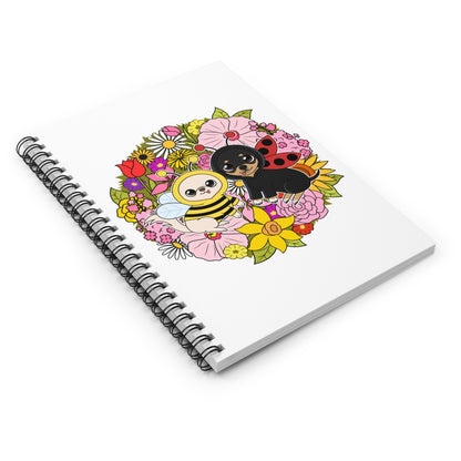 Blooming Garden Bug‑Chis Notebook