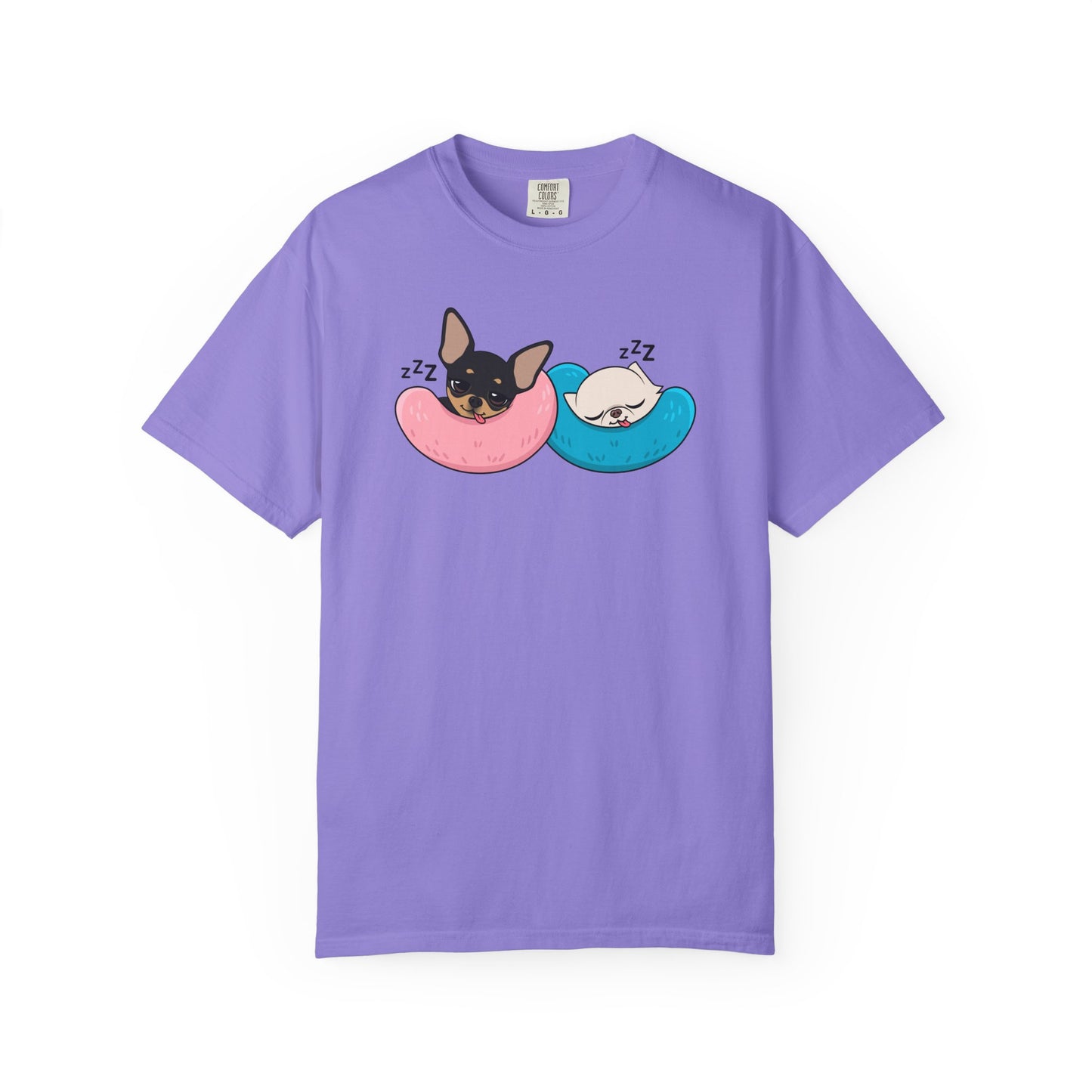 Nap Time Chihuahuas Unisex Garment-Dyed T-Shirt – Cozy Sibling Naps