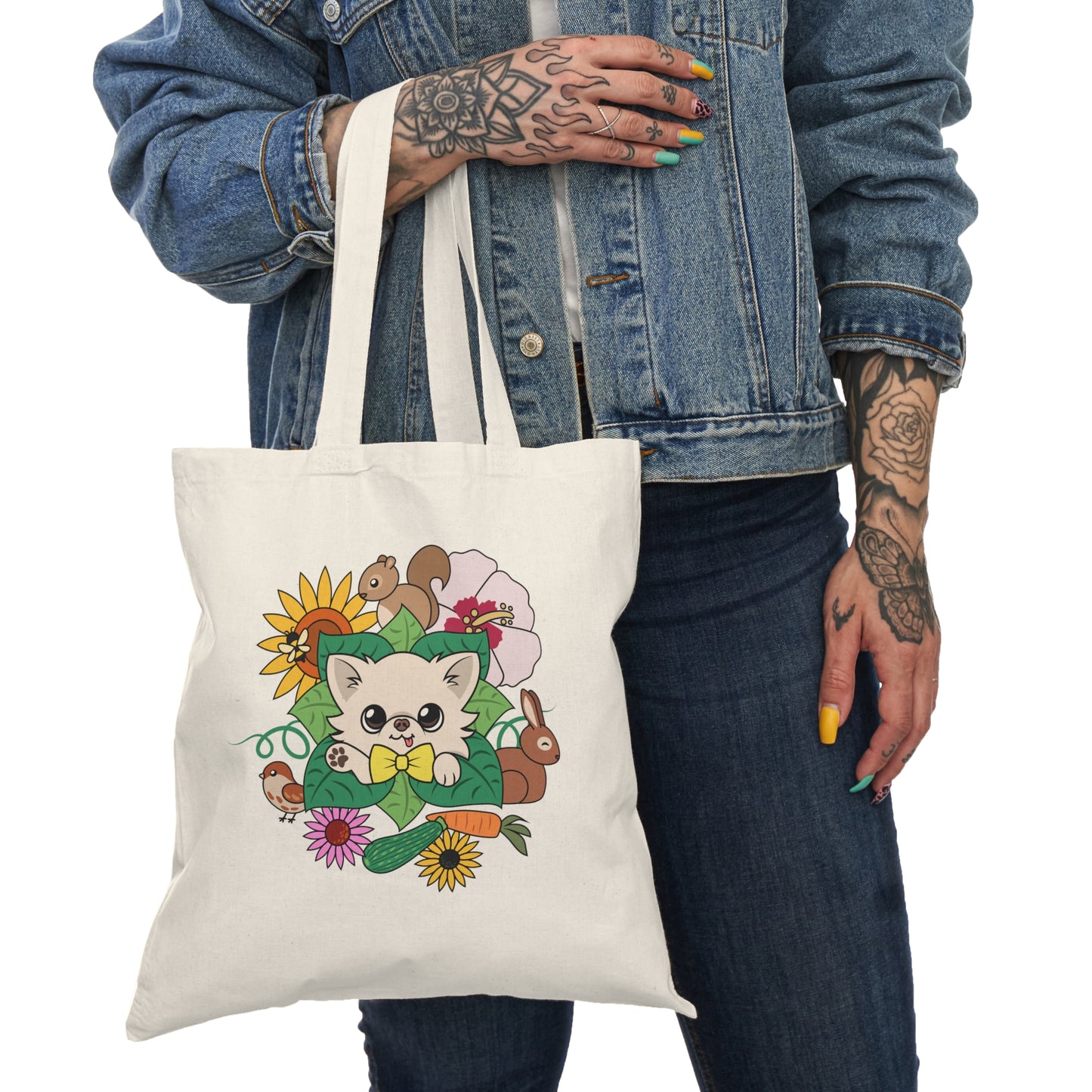 Cedric's Garden Tour Cotton Tote - Tiny Chihuahua Shop