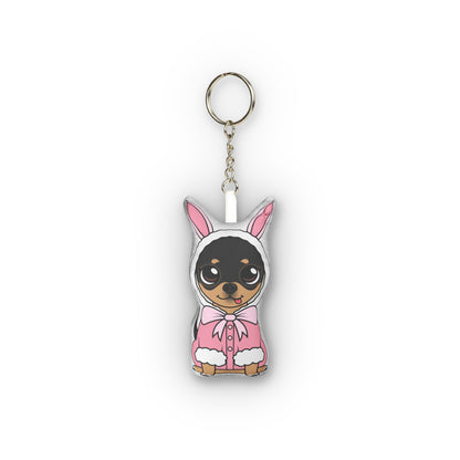 Maya Easter Bunny Plush Bag Charm Keychain – Soft Spring Calm