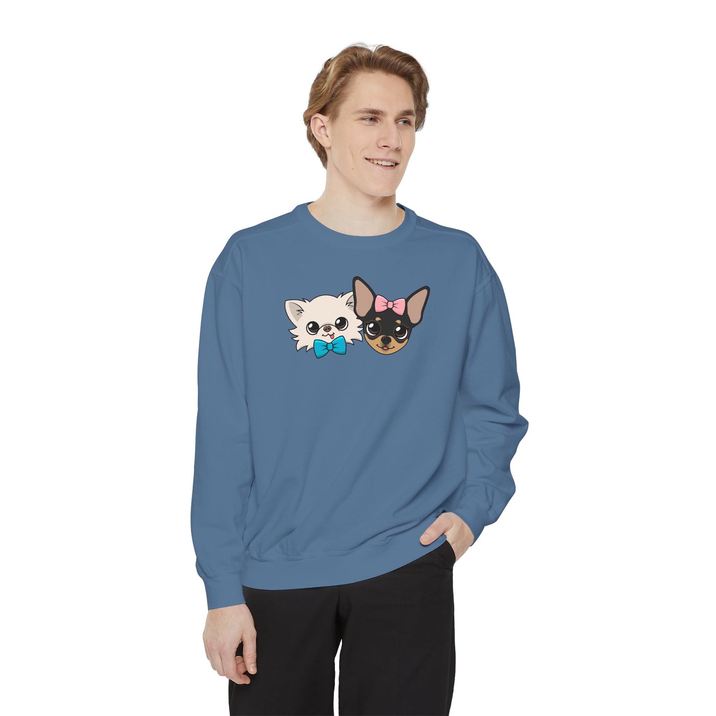 Cute Cat Duo Sweatshirt — Kawaii Kitten Graphic Pullover