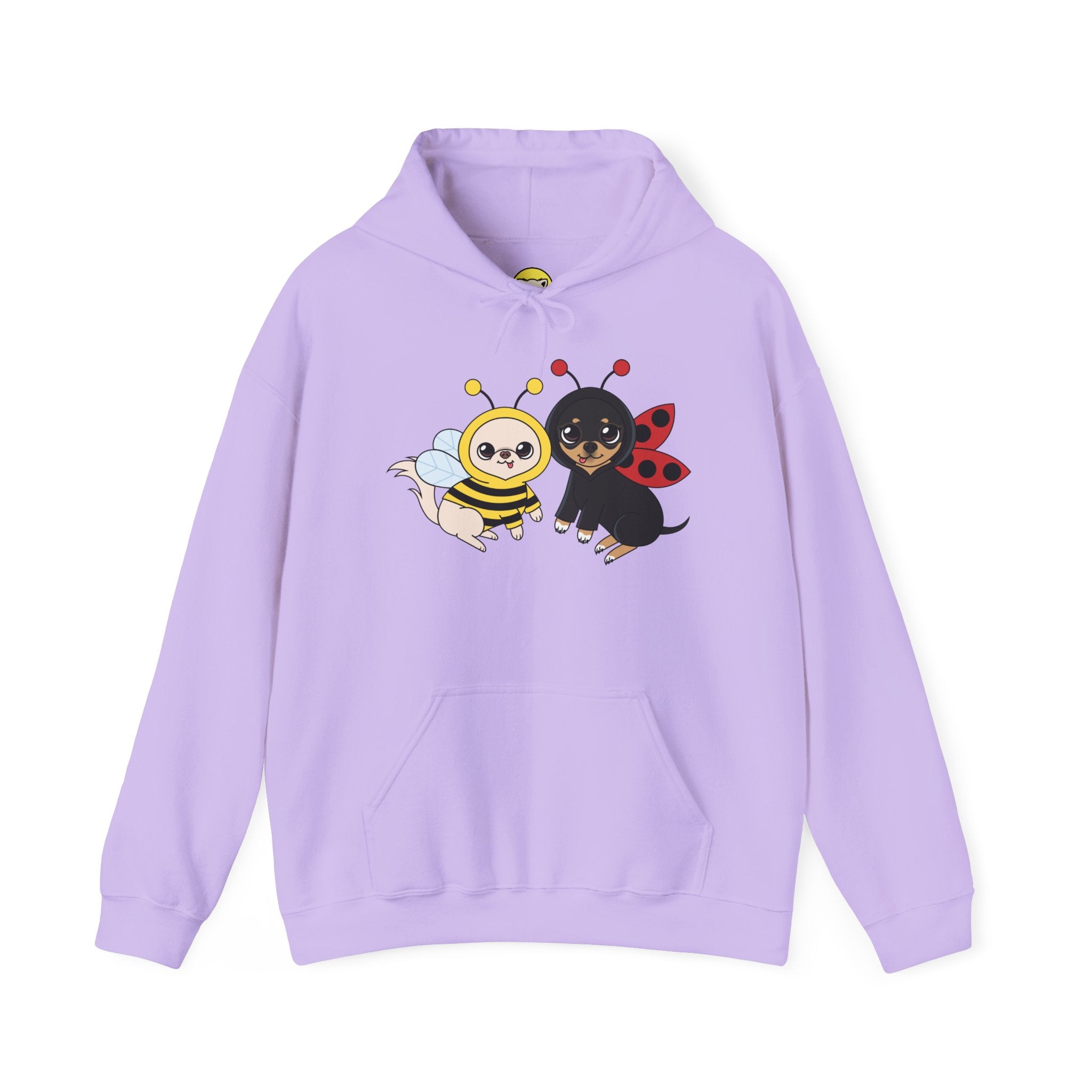 Flying Bug-Chis duo hoodie that pairs with winter boots for playful walks